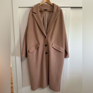 Universal Standard Pink Cocoon Coat